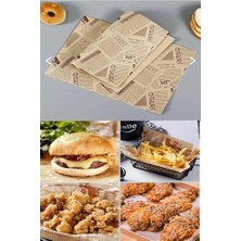 TeOra Store Vintage Gazete Desenli Yağlı Kağıt – 50 Adet Kendinden Desenli Mutfak Sunum ve Sarma Kağıdı, Ekmek, Sandviç ve Fast Food Paketleme Kağıdı-Yağlı Kağıt (50)
