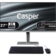 Casper Nirvana A97.1362-BE00X-V-G-K Gri I7 13620H 16GB 500GB Nvme SSD 27" Pivot Freedos All In One (Kdo)