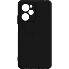 TeOra Store Spia Xiaomi Poco X5 Pro ile Uyumlu Kılıf Siyah Yui Silikon Kapak (Xiaomi Poco X5 Pro ile Uyumlu, Siyah)