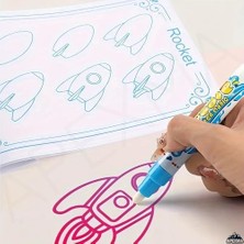 TeOra Store Vahşi Orman Hayvanları Temalı Sulu Sihirli Boyama Halısı - Özel Sulu Kalem ile Water Painting Su Mat