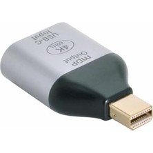 TeOra Store Usb-C To Mini Displayport Adaptör 4K 60Hz Görüntü Aktarıcı Type-C To Mdp Dönüştürücü Laptop Tablet Harici Monitör Tv Projektör Bağlantı Aparatı Yüksek Çözünürlük Stabil Görüntü | ZR1219