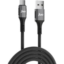 TeOra Store 66W Usb-A To Type-C Örgülü Hızlı Şarj ve Data Kablosu 2 Metre