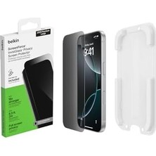 TeOra Store Screenforce Invisiglass iPhone 17 Pro Max Ekran Koruması, Çizilmez, Konumlandırma Kılıflı Ekran Koruyucu Folyo, Kabarcıksız Takma, Cam Koruması, 9h Sertlik, Geri Dönüştürülmüş Cam