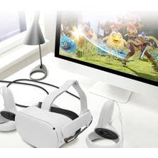 TeOra Store Oculus Quest ile Uyumlu Link Kablosu 6mt, 5gbps USB Hızlı Veri Aktarımı, Hızlı Şarj Usb-C, Quest 2 Uyumlu (Usb To Type-C)