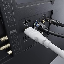 Wheat Grains Global Store – 4K HDMI Kablosu – 20M – 0,15-22,5m Arasında Mevcut – Her HDMI Bağlantısı Için (4K@60Hz, Yüksek Hızlı Ethernet, Tv, Blu-Ray, Ps5, Xbox Series, Switch – Beyaz)