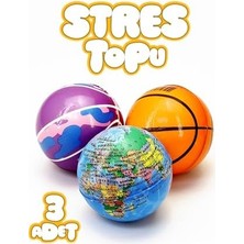 3 Adet Stres Topu Pu Eğitici Avuç Güçlendirici Kedi Oyuncağı Yumuşak No Stres Toy Ball Top 6 cm