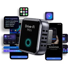 Wheat Grains Global Store Drive-Fi Mini Wireless Carplay Adaptörü/mobil Uygulama Desteği / 0.5 Saniye Düşük Gecikme/otomatik Bağlantı/arm - Cortex A7 Işlemci/otomatik Araç Tanıma