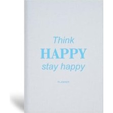 TeOra Store 15X21 Keten Süresiz Planlayıcı Ajanda Defter Mavi