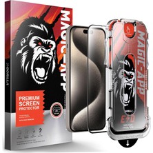 TeOra Store X-Gorilla iPhone 17 Pro Max Ekran Koruyucu Cam | 9h Kırılmaz Tam Kaplama, Tozsuz Uygulama ve Kırılmaz & Çizilmez