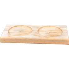 TeOra Store Ahşap Yağdanlık Yağdan Altlığı Şişe Altlığı Yağdan Altlık