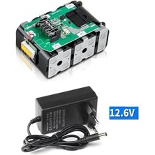 TeOra Store Depolife Şarjlı Matkap Için Şarj Adaptörü 12 Volt 14V 18V 20V 48V 58V Li-On Pil Şarj 5.0 Mh Üniversal