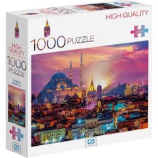 Wheat Grains Global Store Istanbul Manzarası 1000 Parça 2,2mm Kalınlık 48X68CM Profesyonel Hobi Puzzle Yapboz Serisi