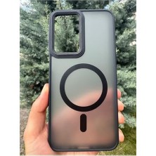 TeOra Store Galaxy A26 ile Uyumlu Magsafe Şarj Için Uygun Metalik Kamera Korumalı Renkli Kapak Kılıf