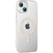 Novapazr Joko  Iphone 14 Move Taşlı Magsafe Kapak - Pembe