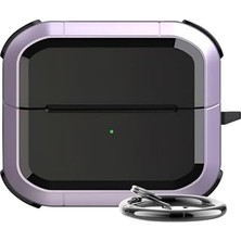 Wheat Grains Global Store Galaxy Buds 3 Pro, Buds 3 ve Buds 3 Fe ile Uyumlu Darbelere Karşı Ultra Güçlü Çift Renkli Sert Kenarlı Mat Silikon Kılıf (Lila, Galaxy Buds 3 Pro/3/3 Fe)