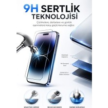 Wheat Grains Global Store iPhone 14 Pro ile Uyumlu 9h Kırılmaz Cam, Temperli Cam, Şeffaf, Parlak Yüzey