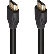 TeOra Store Gold Uçlu HDMI Kablo, Siyah, 1.5 Metre, 4K Ultra Hd ve 1080P Full Hd Destekli, Tv, Projektör ve Oyun Konsolu ile Uyumlu