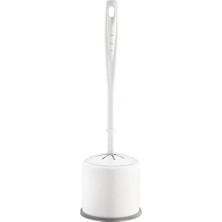 Antibakteriyel Yumuşak Tuvalet Temizleme Fırçası Silikon Uçlu Klozet Fırçası Wc Fırçası Silikon Uçlu Fırça (Beyaz)