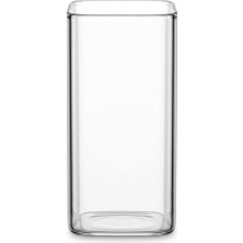 TeOra Store Dikdörtgen Borosilikat Cam Bardak, 300 ml Kapasite, Isıya Dayanıklı Yapı, Makinede Yıkanabilir, Ev Ofis Restoran Için Kullanıma Uygun Borosilikat Cam Kahve Espresso Latte Sunum Bardağı