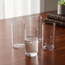 TeOra Store 4'lü Borosilikat Cam Bardak Seti - 460 ml Büyük Boy Isıya Dayanıklı Meşrubat, Bira ve Kokteyl Bardağı - Kurşunsuz Ekolojik Ince Cam (4 Adet)