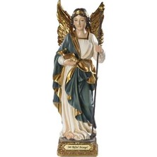 TeOra Store Archangel Saint Rafael Raphael Heykeli 8" Doktorların Koruyucu Azizi. El Boyaması. Milagros - VG010