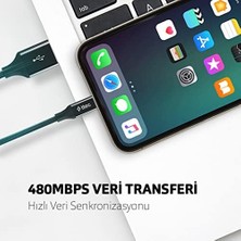 TeOra Store Alumicable iPhone ile Uyumlu Şarj Kablosu - Uzay Grisi (2DK16UG)