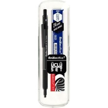TeOra Store Office Graphx 3'lü Set Versatil Kalem 0.7 mm Antrasitsilgimin 0.7 mm