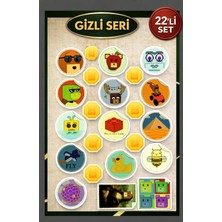 TeOra Store Super Bear Adventure Gizli Seri Sticker Seti 22 Adet Suya Dayanıklı Etiket