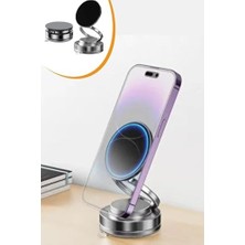 Wheat Grains Global Store Vakumlu Manyetik Telefon Tutucu – Güçlü Vakum 360° Döner Araç Içi Telefon Standı, Ultra Sabit Manyetik Destekli Mobil Cihaz Aparatı
