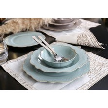 TeOra Store Laurance 24 Parça Yemek Takımı Mint