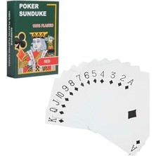 Wheat Grains Global Store Siyah Pvc Plastik Su Geçirmez Iskambil Poker Oyun Kağıdı CIN444SY