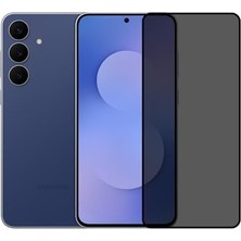 TeOra Store Tam Kaplayan Hayalet Parmak Izi Bırakmayan Safir Ekran Koruyucu Cam,  S25 Fe Ile Uyumlu