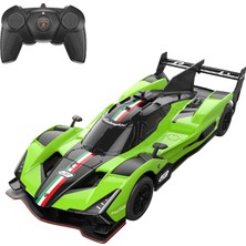 TeOra Store Rastar 1:24 Lamborghini SC63 Lmdh Uzaktan Kumandalı Araba: Detaylı Kokpit ve Gövde Kanatlı Ikonik Yarış Yeşili Renkli 20.8 cm Orijinal  Hiper Araba