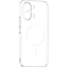 Wheat Grains Global Store Xiaomi Poco X8 Pro Max ile Uyumlu Şeffaf Kılıf Magsafe Uyumlu Güçlü Mıknatıslı Wireless Şarj Destekli Crystal Clear Ince Sert Arka Kapak Kamera Lens Korumalı Darbe Emici Kılıf