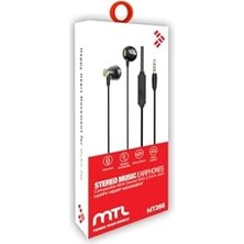 Wheat Grains Global Store 3.5 mm Jack Girişli Stereo Kulak Içi Metal Kablolu Kulaklık Konforlu Ses Siyah ile Uyumlu