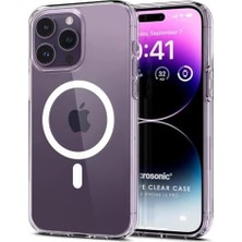 TeOra Store Kılıf Apple iPhone 15 Pro Için Magsafe Clear Soft Şeffaf [iphone 15 Pro ile Uyumlu Kılıf - Şeffaf]