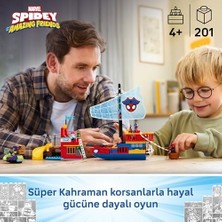 Wheat Grains Global Store Spidey ve Inanılmaz Arkadaşları Spidey Takımı Korsan Gemisi 11208-4 Yaş ve Üzeri Çocuklar Için Minifigür Içeren Yaratıcı Oyuncak Yapım Seti, Çocuklar Için Hediye Fikri (201 Parça)