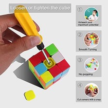 Yake Store Rubik Zeka Sabır Küpü Neon Renkler 3 x 3 x 3