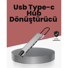 Alüminyum Gövdeli Type‑c HDMI & Ethernet Adaptör – Tak & Çalıştır