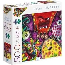 Yake Store Canavarlar 500 Parça 2,2mm Kalınlık 33X48CM Profesyonel Hobi Puzzle Yapboz Serisi