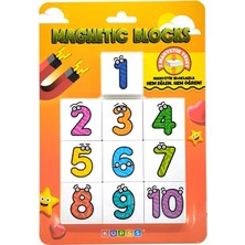 Wheat Grains Global Store Manyetik Sayı Blokları - Number Blocks - Eğitici Oyuncak Mıknatıslı Blok Sayılar - Çift Taraflı