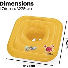 Wheat Grains Global Store Swim Safe Abc Oturaklı Yüzme Simidi, Seviye A, Wondersplash, 1-2 Yaş