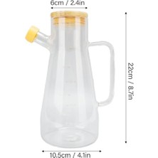 TeOra Store Yağlık Sirkelik Seti Silikon Contalı Bambu Kapaklı 3'lü Set - 900 ml 2 Adet ve Altlık