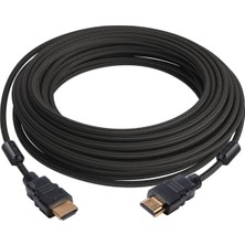 Gabble GAB-HDMI15 HDMI To HDMI 15 mt Gold-Örgülü HDMI Kablo