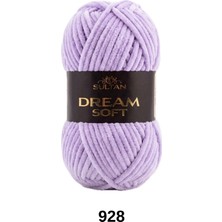 Hobi Dünyası Evim 1 Adet Sultan Dream Soft Kadife Ip Battaniye Amigurumi Peluş Oyuncaklar Dekorasyon Hırka Patik Toka Örgü Ipi 100 Gram 120 Metre - Renk : 928