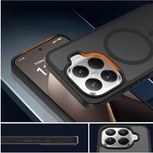 Yake Store - Xiaomi 15T Pro ile Uyumlu Mi Kılıf Kamera Çıkıntılı Magsafe ile Uyumlu Şarj Destekli Hassas Tuşlu Yumuşak Mat Kapak