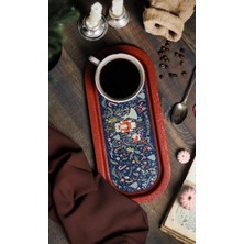 Wheat Grains Global Store EVLE-EE168-V1 Tales Nutcracker Desenli Oval Tepsi 16X35 cm (Tales Nutcracker)