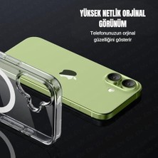 Wheat Grains Global Store iPhone 17 Magsafe Uyumlu Kılıf, Yüksek Netlikte Şeffaf Lüks Kapak, Güçlü Mıknatıslı Darbe Emici Kamera Korumalı Telefon Kılıfı