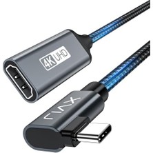 Wheat Grains Global Store Usb-C To HDMI Adaptör 4K@30Hz – Type-C Görüntü Aktarıcı – iPhone ile Uyumlu, MacBook ile Uyumlu, Laptop, Tablet Uyumlu – Dayanıklı Örgü Kablo – Tak & Çalıştır Otgth
