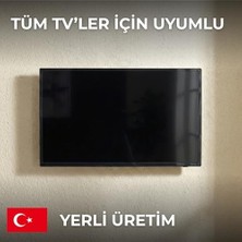 Yake Store Sabit Tv Duvar Askı Aparatı | 43-65 Inç (109-165 Cm) Lcd/led Uyumlu | 40 kg Taşıma Kapasitesi | Vesa 200X200-600X600 | Samsung, Lg, , Sony, Sunny ile Uyumlu | Güçlü ve Güvenli Tasarım